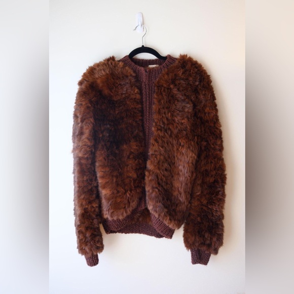 SOLD Vintage BARLOW Luxury Knitted Rabbit Fur Jacket FRANCE - Picture 8 of 9